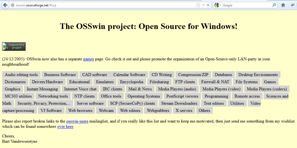 โปรแกรม Open Source สำหรับ Windows